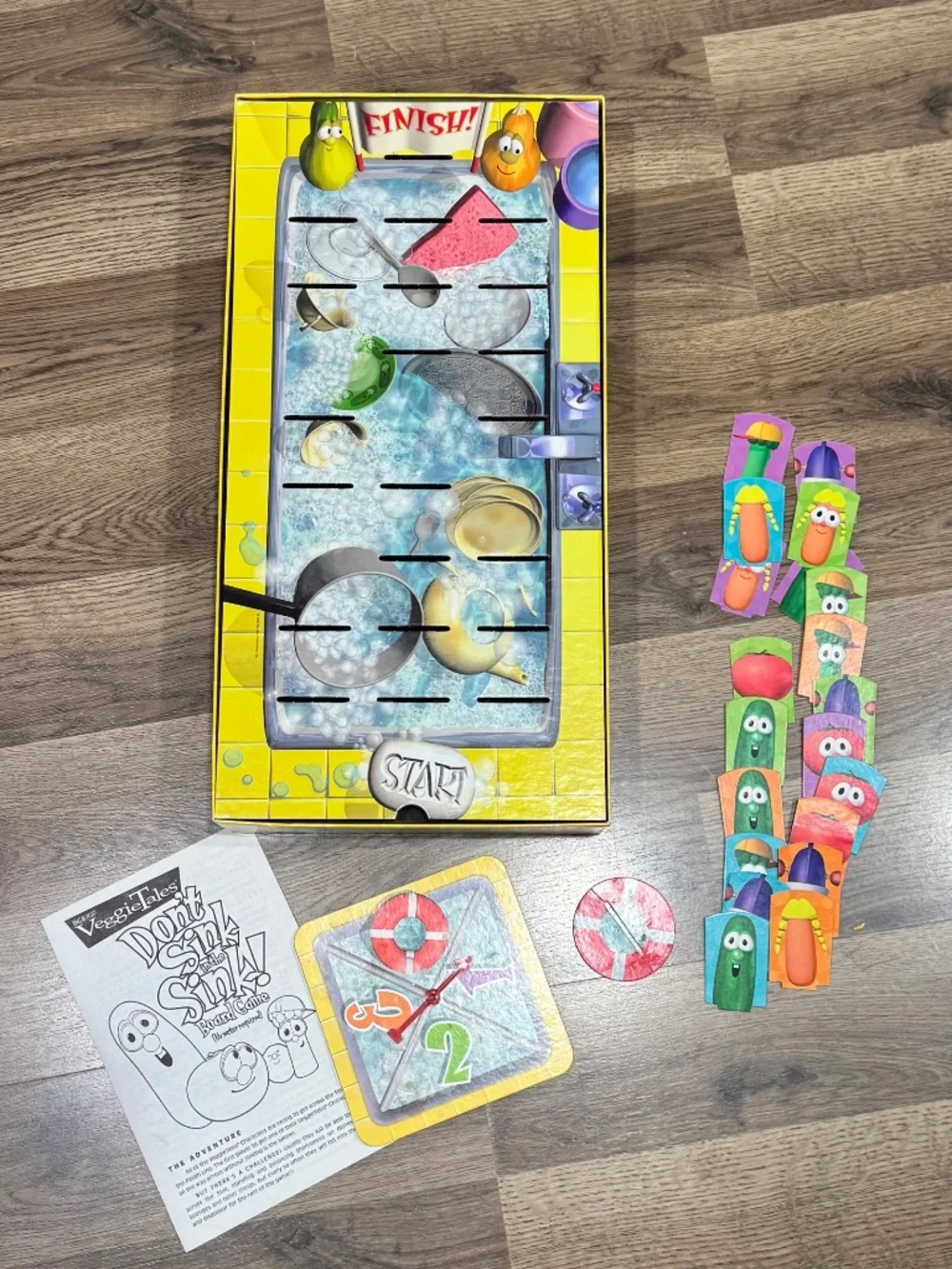 VeggieTales Don't Sink in the Sink Game Talicor Complete Working Vintage 1999
